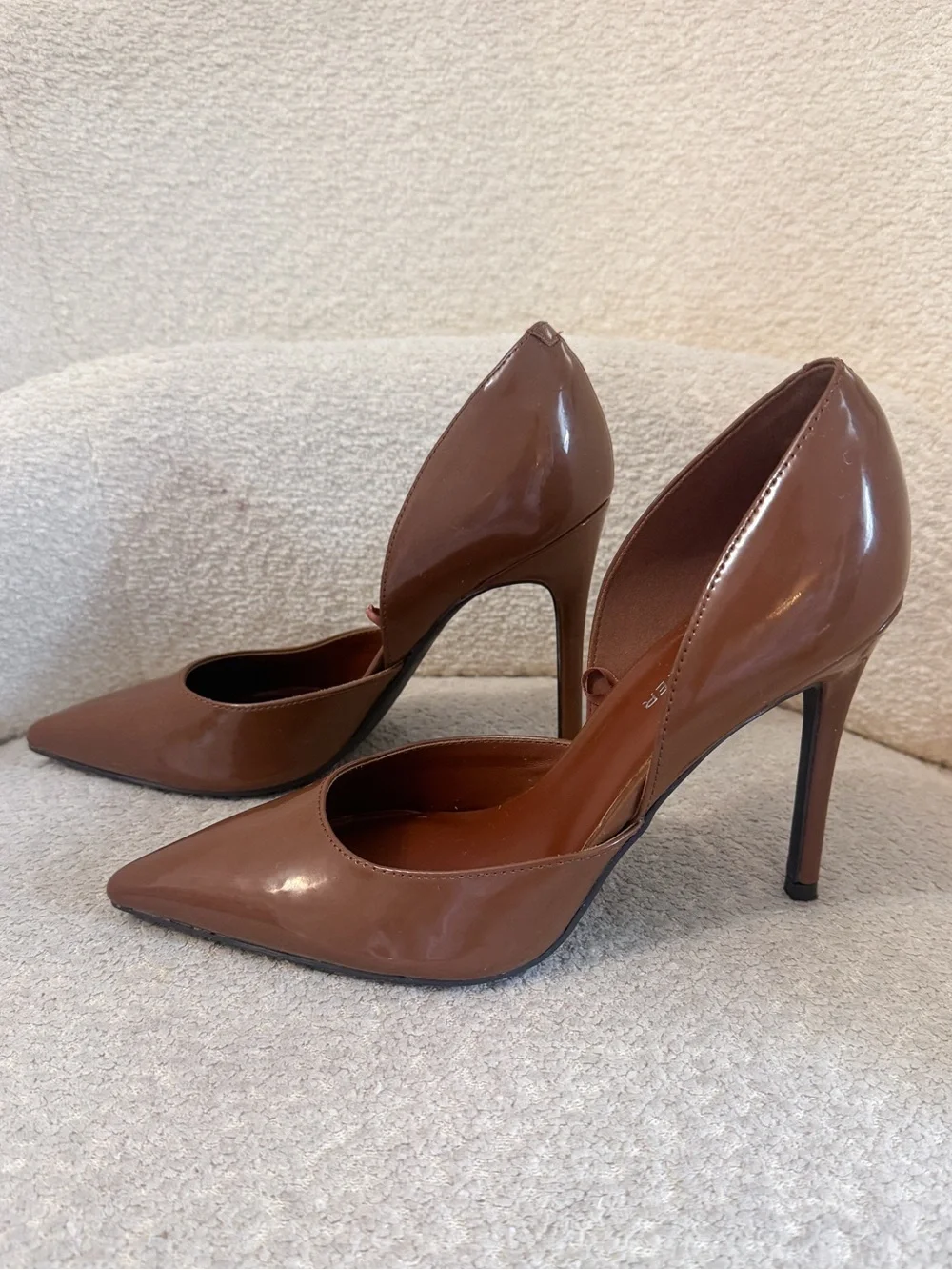 Marc Fisher Meryl Pointed Toe Stiletto Dress Classic Brown Pump Heels size 8.5